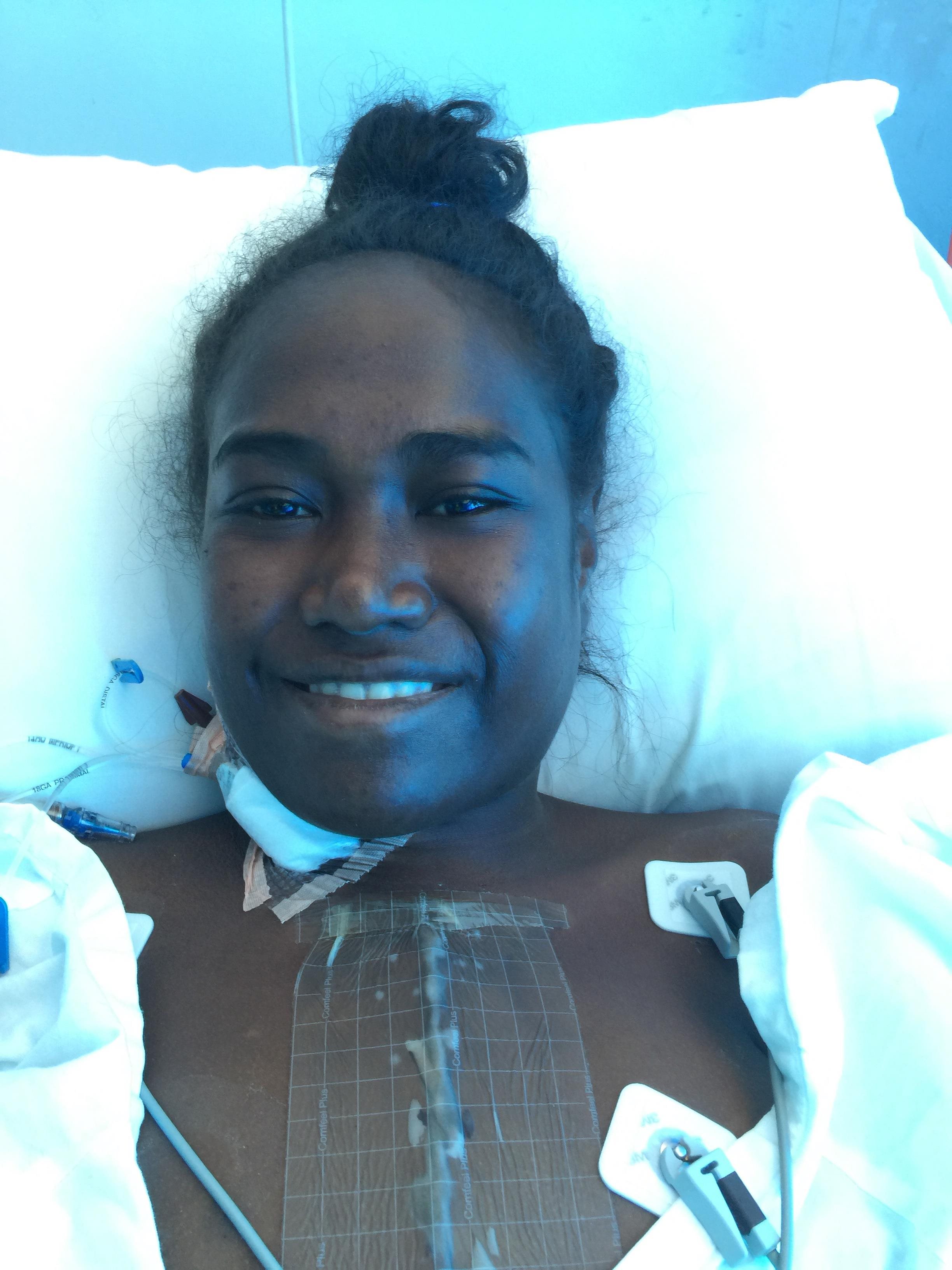 Roselyn - Just out of surgery